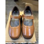 NEW $150 ANODYNE NO. 19 MARY‎ JANE COGNAC BROWN LEATHER VELCOR SHOES SZ 8.5 XW Photo 1