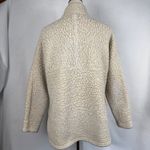 Sherpa Fleece Quarter Zip Pullover Oatmeal Heather Cream Womens Size Large Cozy Tan Photo 3
