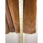 Stella & Dot  Soft Faux Fur Vest Women XS Rusty Brown NWT Cozy Open Front Photo 9