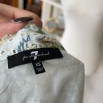 7 For All Mankind Floral Green and Blue Women's Top Size XS Photo 6