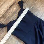 BHLDN  NEW Chiffon ROSSI CREPE Maxi Dress Bridesmaid SIZE 6 DARK BLUE FORMAL NWT Photo 15