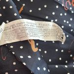 ZARA Button Up Dress Gymnast Dancer Print Sz S Pleated Skirt Navy Blue LS NEW Photo 6