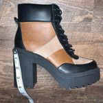 Steve Madden Madden Girl Ankle Black/Tan/Brown Patchwork Boots Women’s Size 8 Photo 8