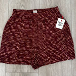 Open Edit Women's Patterned Shorts - Red and Black Photo 0