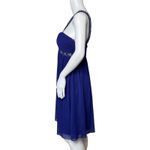 XScape  Dress Womens 10 Purple Shift‎ Beaded One Shoulder Formal Party Black Tie Photo 2