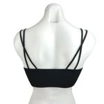 H:ours  Black Ribbed Knit Sleeveless Duel Strap Stretch Chic Casual Crop Top Sz S Photo 1