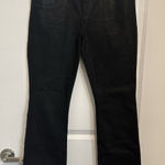 frame denim FRAME Le Mini Boot Jeans Size 33 Black‎ Coated Denim Mid Rise Stretch Bootcut Photo 0