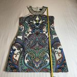 Laundry by Shelli Segal Multi Color Paisley Dress size 10 Beaded Color Boho Photo 0