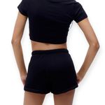 PacSun Black Spectrum PAC Short Y2K Charms Drawstring Lounge Cozycore Size Small Photo 2