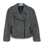 Tory Burch Women’s Raffia Tweed Motorcycle Jacket Photo 1