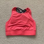 IdealFit Strappy Padded High Neck Sports Bra Size Small Medium Support EUC Black Photo 7