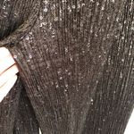 BANJUL Black Sequin  2 Piece Crop Bandeau and Pants Set Size L Photo 8