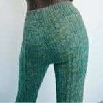 ZARA  Green Marl Knit Flare Leg Pants Photo 1