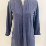 Talbots T by Petite Blue Pockets Open Cardigan Size SP Photo 0