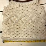 Vintage Hand Made Crocheted Purse Cream Photo 7