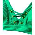 Becca Cross Lace Up Halter Bikini Top Photo 1