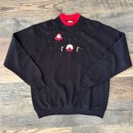 Lee Vintage Cotton Blend Crewneck Ugly Christmas Sweater Granny Retro Santa 90s Photo 7