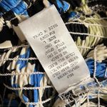 Glam  large up and away shorts in blue elastic waist ruffle satin feel bottom nwt Photo 2