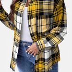 SheIn Yellow Flannel Photo 0