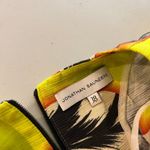 Jonathan Saunders 2014 Yellow Tulip Cropped Short Sleeve Zipper Back Top Size 6 Photo 6