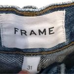 frame denim Frame Le Hollywood distressed thrashed holy medium wash flare jeans size 31 Photo 3