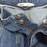 ZARA  High Rise Slouchy Panel Ankle Cropped Denim Jeans - Size 00 Photo 2