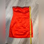 B Darlin B. DARLIN‎ Elegant Red Strapless Dress Photo 4
