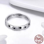 Sterling Silver SIZE 5 925  Stackable Dog Cat Footprints Ring Photo 1
