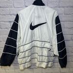 Nike Vintage 90’s Big Swoosh Jacket Womens Size Large White Black Athletic Photo 10