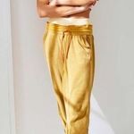 Free People NWT  Movement Circle Back Jogger Pants Mustard Yellow Photo 0
