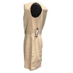 NEW Ports 1961 Brown Plaid Linen Sleeveless Dress Size 8 Photo 2