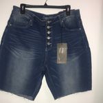 NEW Copperflash Curvy High Rise Ladies Jeans Shorts Size 16 Photo 0
