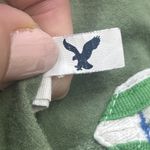 American Eagle Y2k Polo Baby T Shirt Women's Size Medium Green Preppy Fitted Photo 8