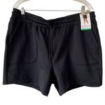 Mondetta NEW  Soft Ribbed Activewear Athleisure 5" Shorts Size XL Black Pockets Photo 0
