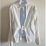 SIR the Label White Cotton Textured Tie Photo 0