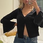 Stradivarius  black linen blouse  Photo 1