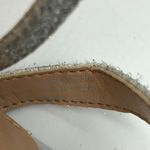 Badgley Mischka Jewel Danni Silver Glitter Block Heel Sandals Size 8 Photo 6