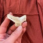 Lovestitch  Rust Oversize V-Neck Hooded Short Sleeve Tunic Photo 1