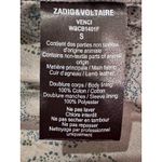 Zadig & Voltaire Vencia Cropped Collarless Lamb Leather Jacket Gray S Photo 14