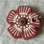 Coach : Dark Pink Tea Rose Tag- Silver Tone Photo 7