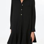 Tuckernuck Pomander Place Black Crepe Callahan Shirt Dress Women’s Size Large Photo 2
