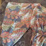 Floral Maxi Dress in Blue and Red Size M Photo 4