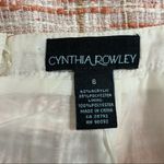 Cynthia Rowley Peach & White Tweed Lined Pencil Career Skirt Photo 2