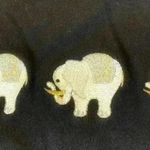 Bonworth Vintage Short Sleeve Embroidered Elephant Oversized Petite Small Photo 1