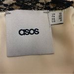 ASOS Cream Peplum Camisole and Black Lace Size 6 Photo 5