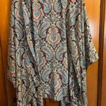 Xhilaration Paisley Open Front
Kimono Tunic Cardigan Duster Loungewear Photo 4