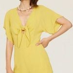 Louna Mustard Tie Romper Yellow Size XL Photo 0