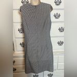 Vintage Sleeveless‎ Houndstooth Dress Black Size 10 Photo 3