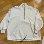 ZARA 2 piece set lose fitting oversized half zip top and wide leg pants Sz Large Photo 4