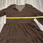 Timeless Brown Polka Dot Dress, Size Medium Photo 7